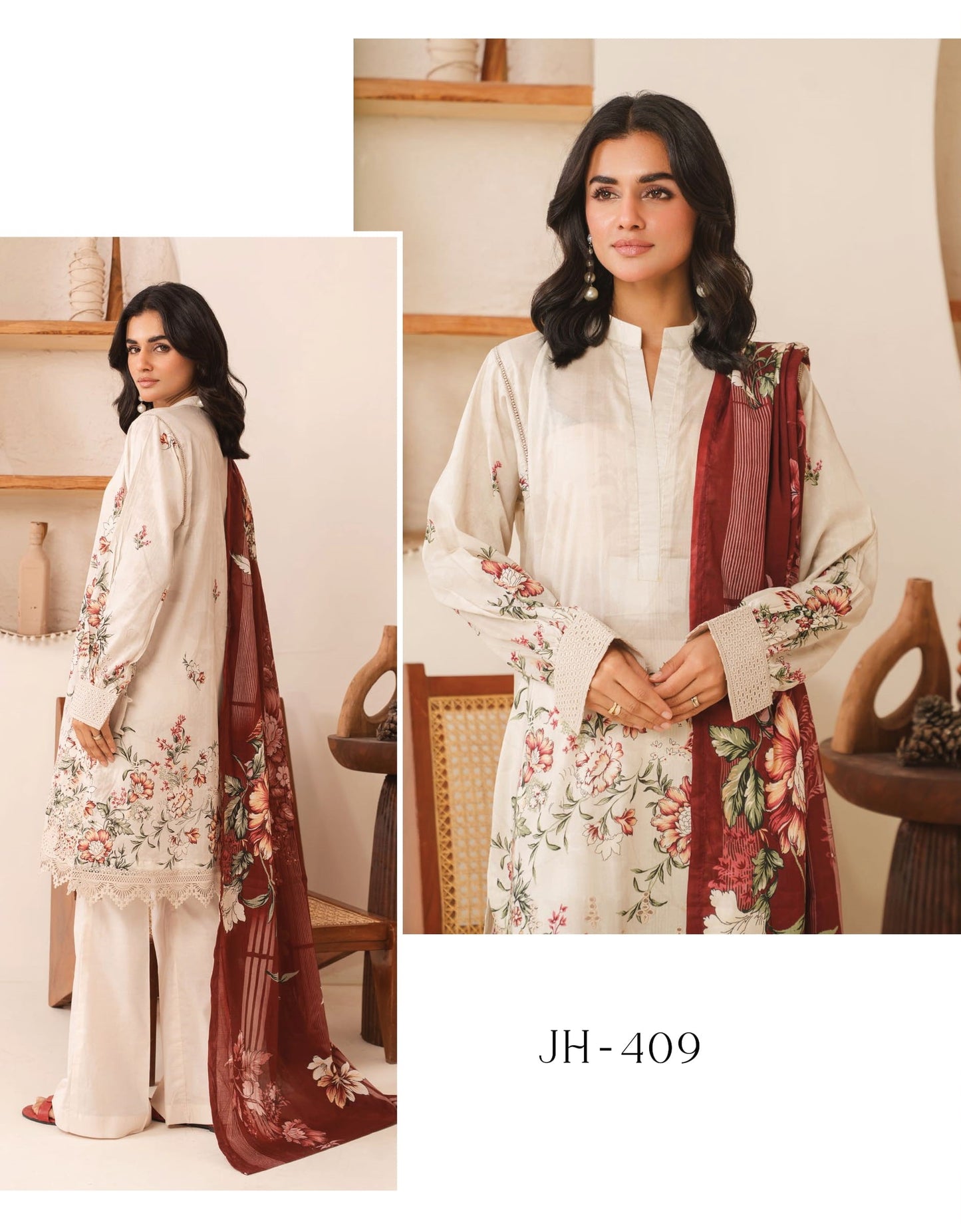 Lawn Embroidered Suit H25JH409