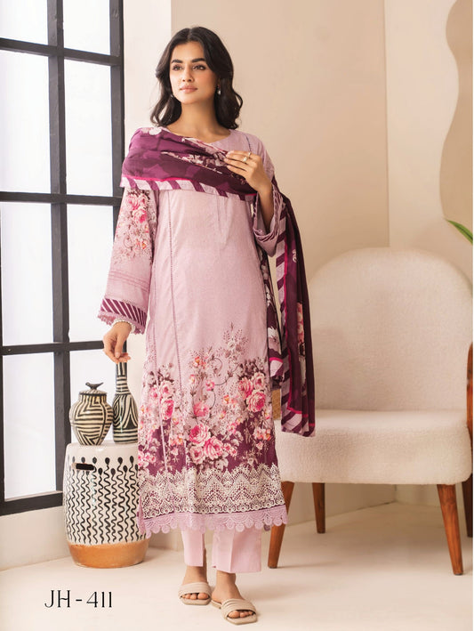 Lawn Embroidered Suit H25JH411