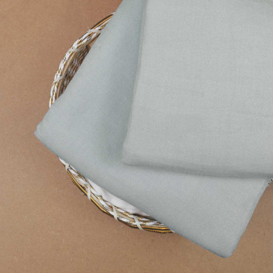 Marina Peach Leather  Silver Gray - Shirt Piece