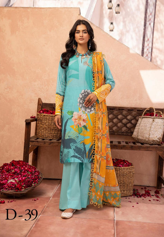 3Piece - Printed Lawn Suit POP ART  GJPA2402A39