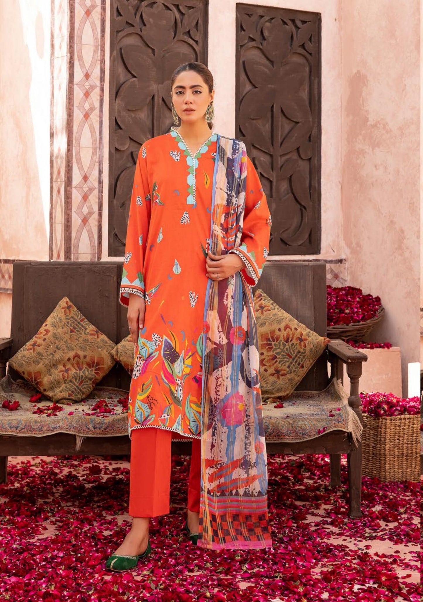 3Piece - Printed Lawn Suit POP ART  GJPA2402A37