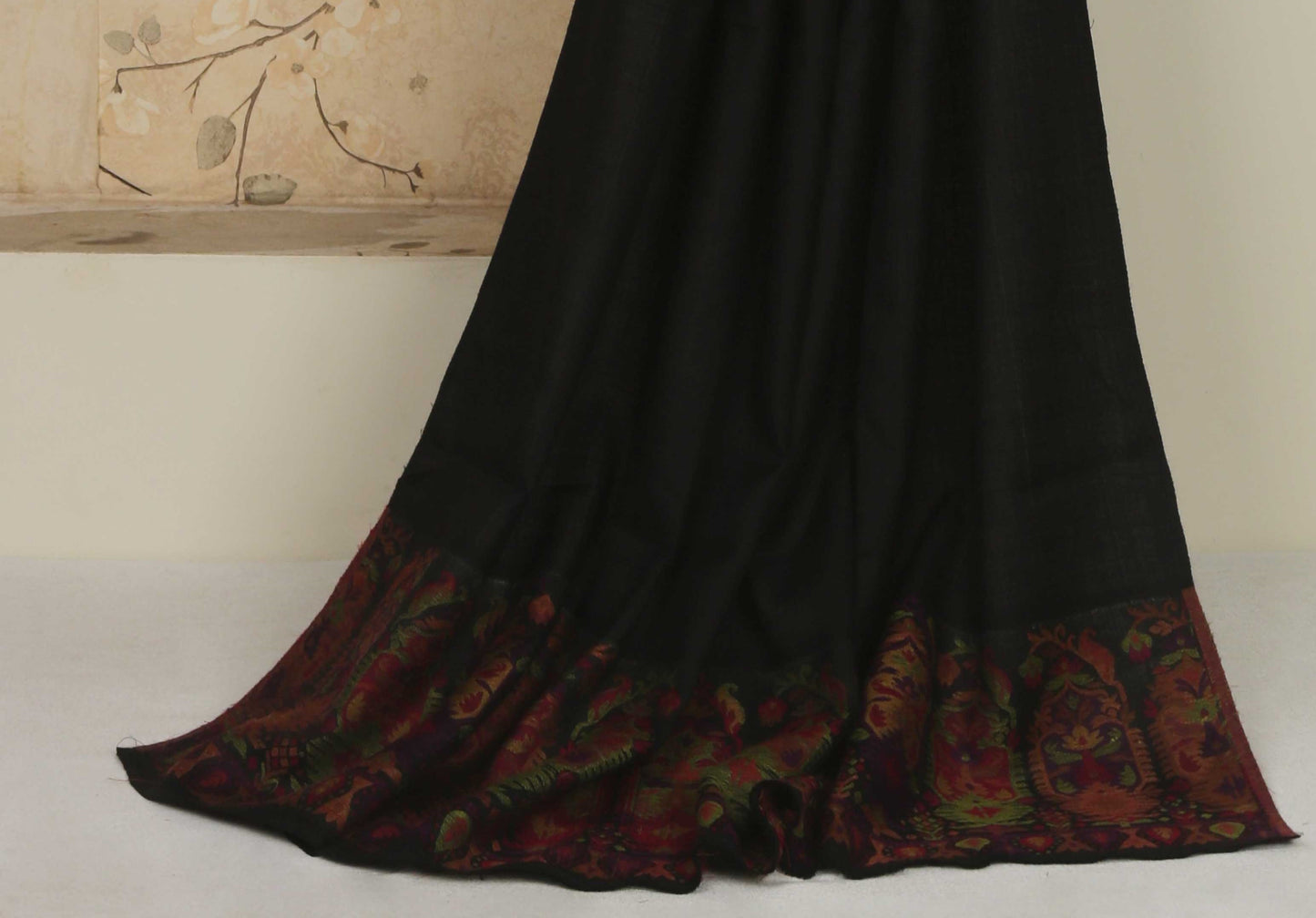 Kani Palo Pashmina Black Shawl 3186