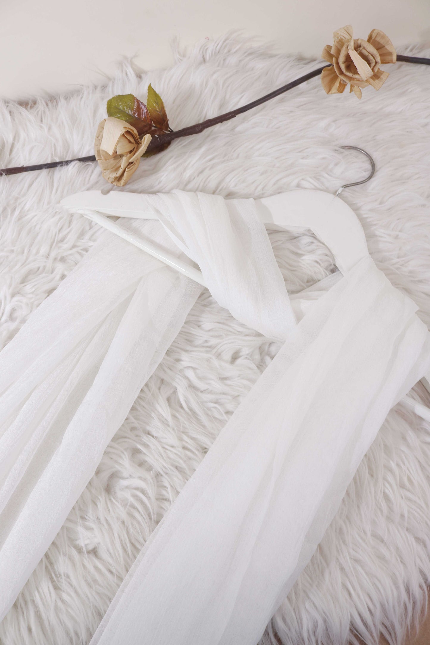 Chiffon Duppata Dyeable H25AC01