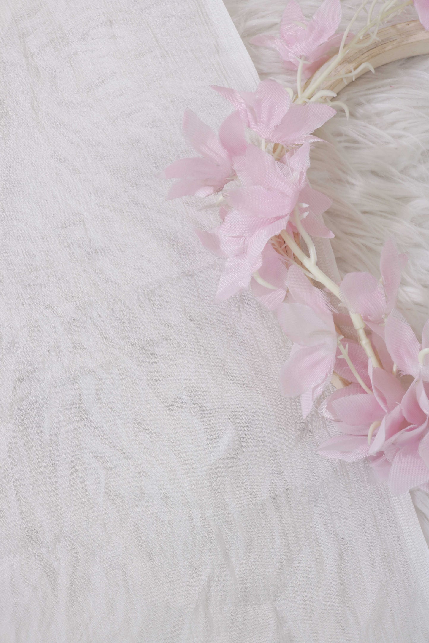 Dull Chiffon Duppata Dyeable H25AC03