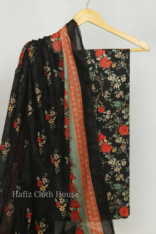 3Piece - Superior Printed Lawn Suit  BS2402