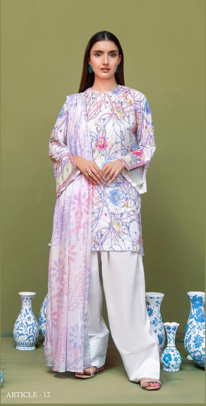 Lawn Embroidered Suit H25SLGF12