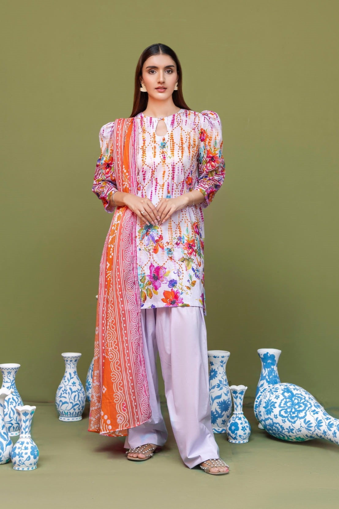 Lawn Embroidered Suit H25SLGF04