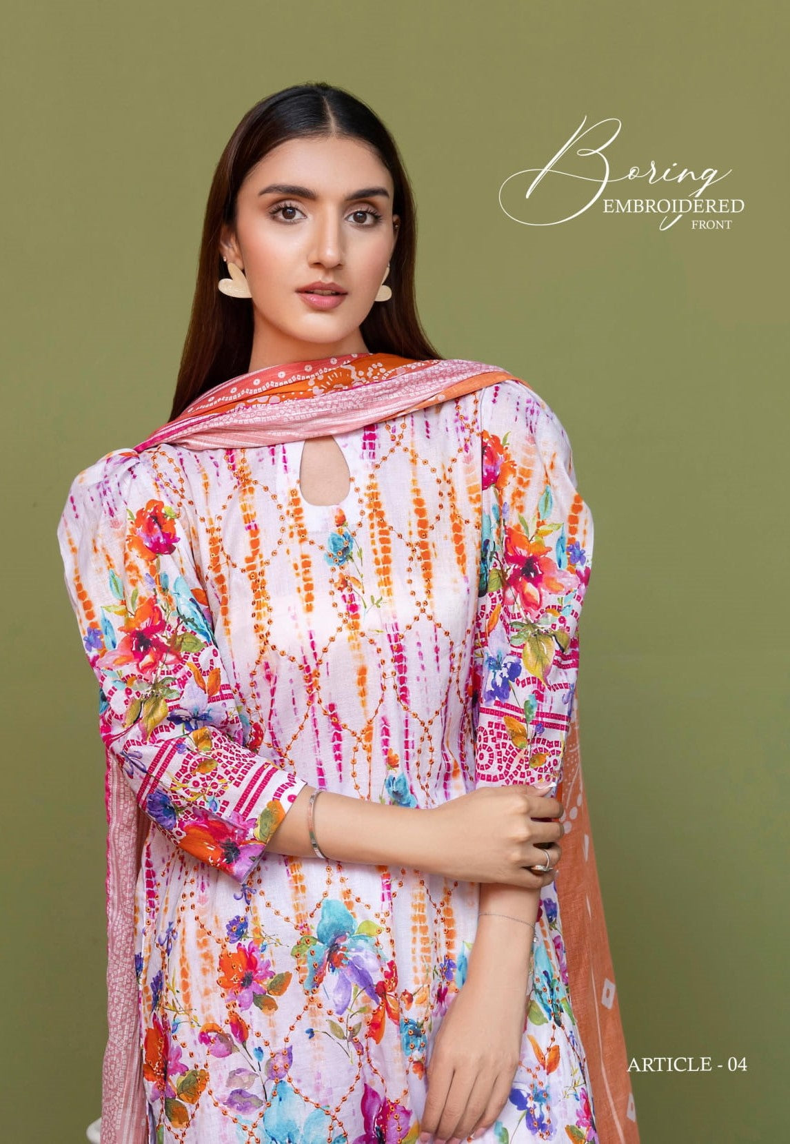 Lawn Embroidered Suit H25SLGF04