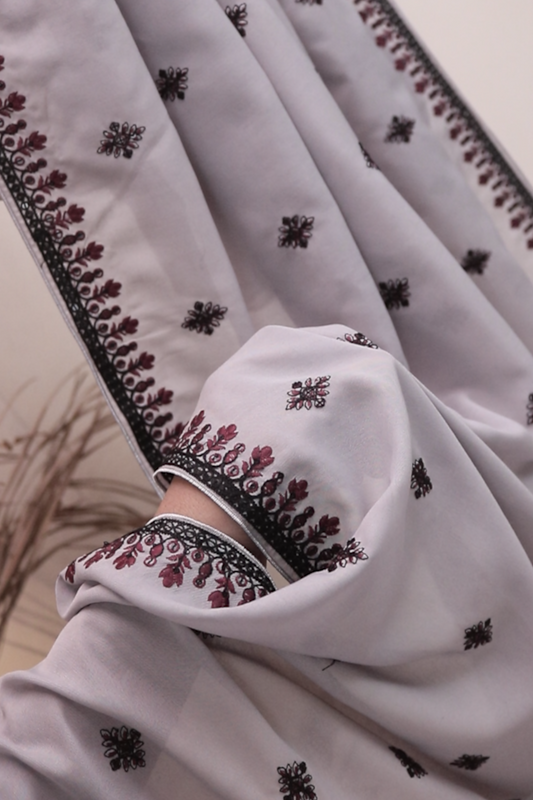 Swiss Embroidered Shawl