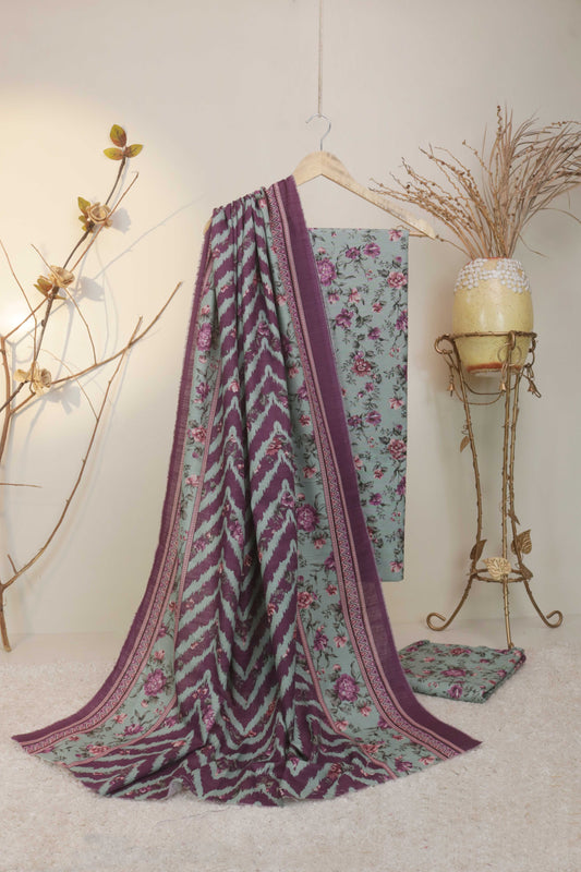 3Piece – Printed Khaddar Suit KD3P01