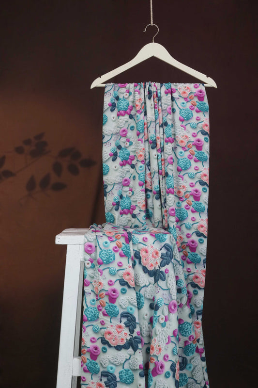 2Piece - Printed Linen Suit PLI2P46