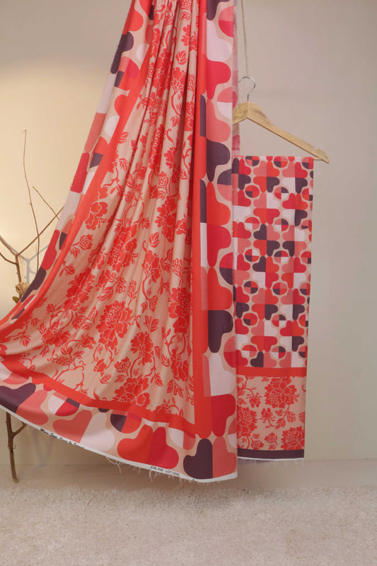 3Piece - Moonsoon  Linen Printed Suit MSST03