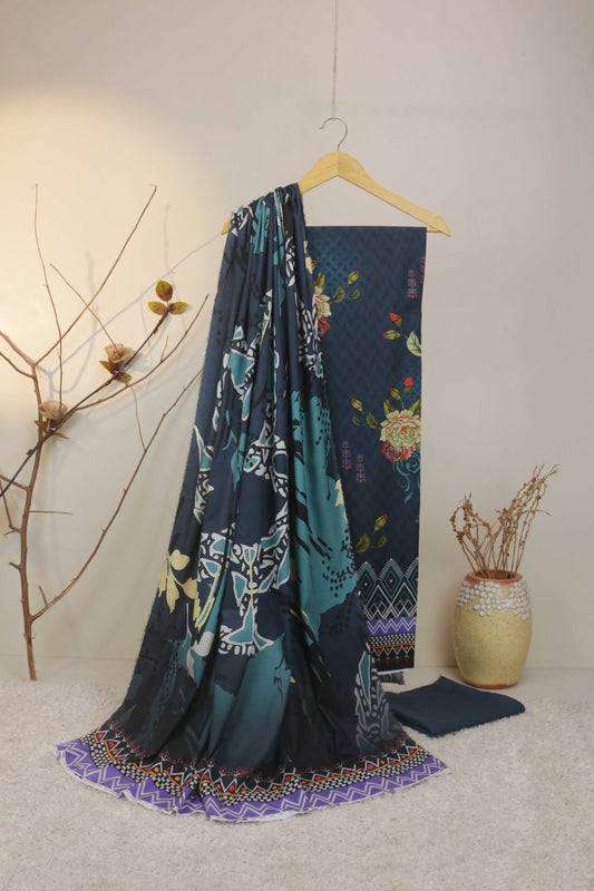 3Piece - Moonsoon  Linen Printed Suit MSST05