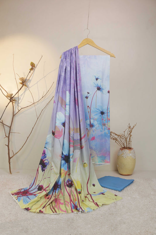 3Piece - Linen Printed Suit Classic ICLST08