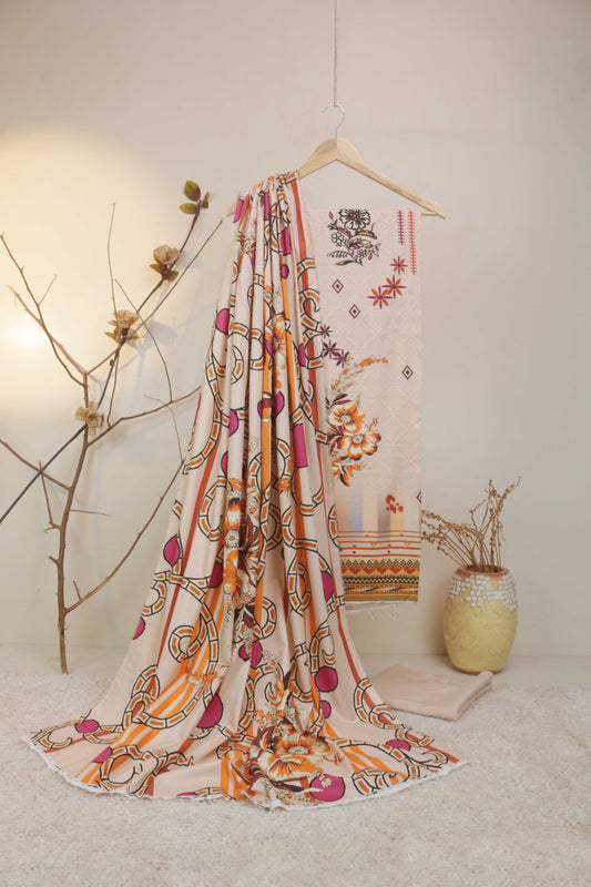 3Piece - Moonsoon  Linen Printed Suit MSST06