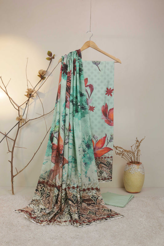 3Piece - Linen Printed Suit Classic ICLST13
