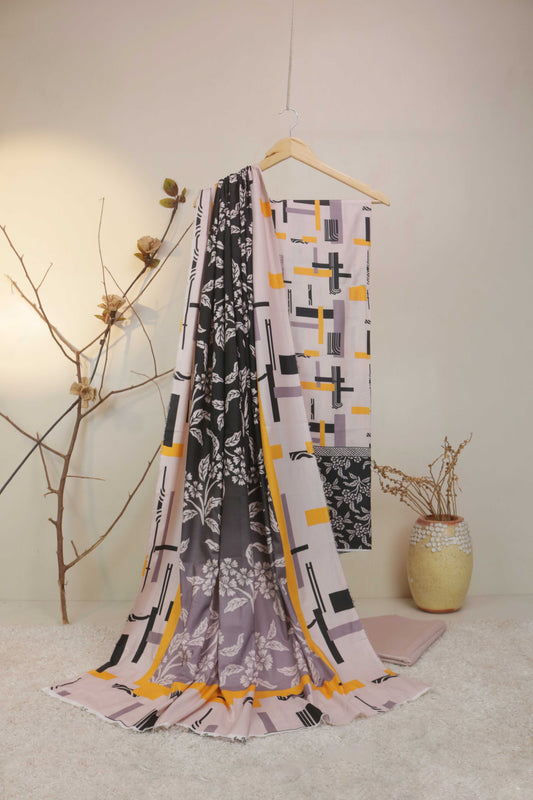 3Piece - Moonsoon  Linen Printed Suit MSST12
