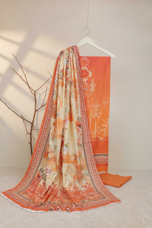 3Piece - Linen Printed Suit Classic CLST04