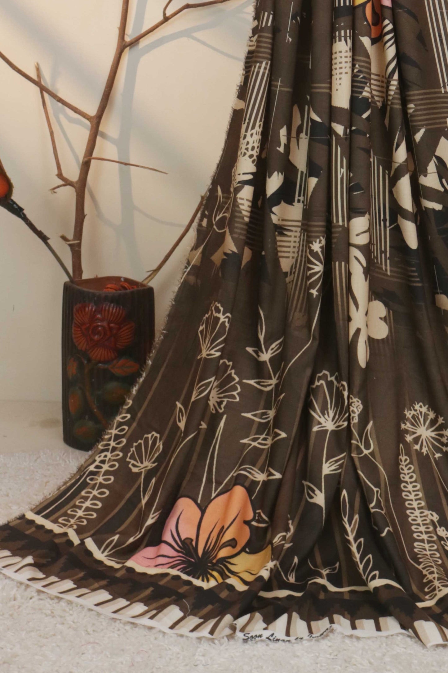 3Piece - Moonsoon  Linen Printed Suit MSST04