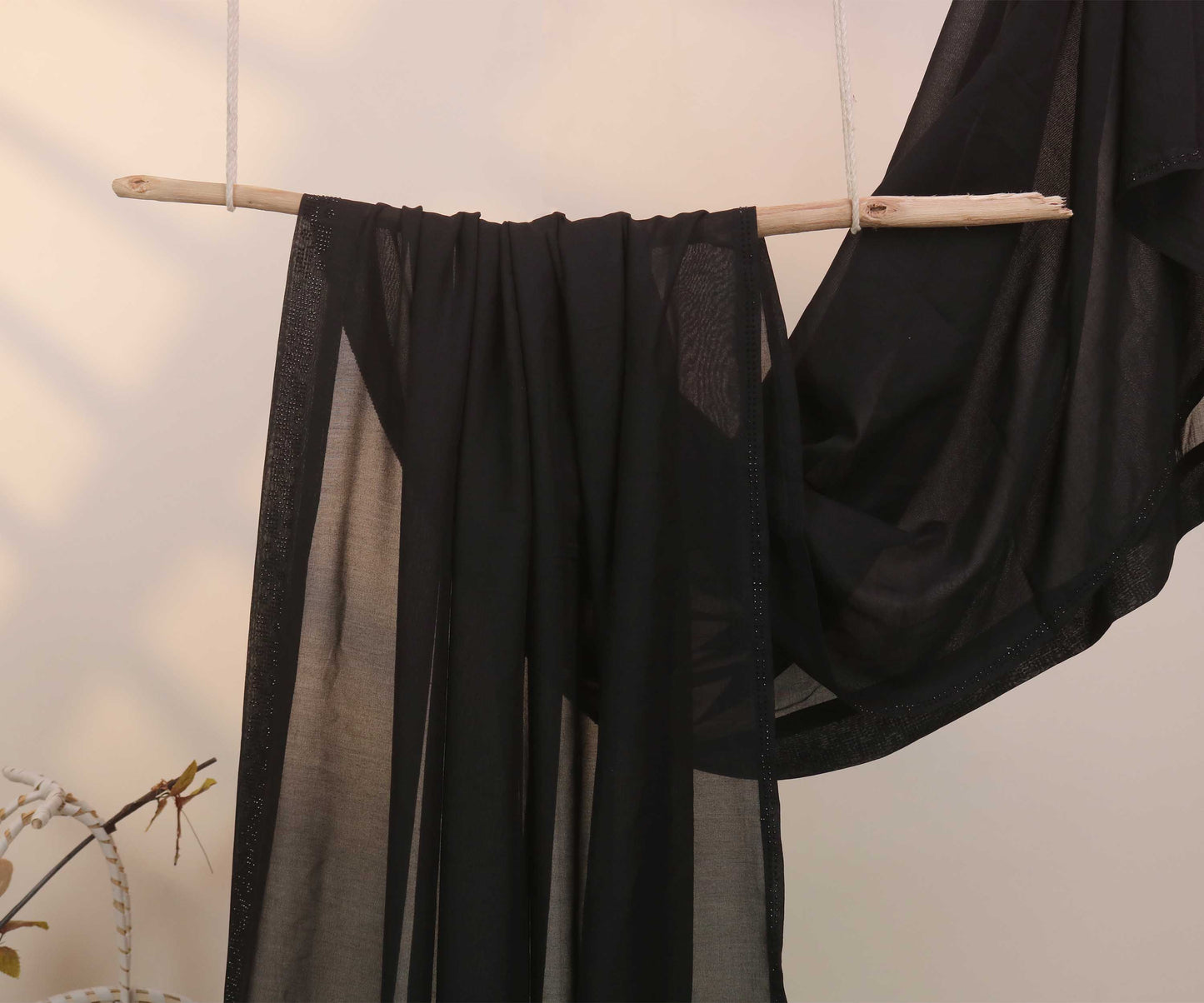 Swiss Abaya Shawl 3036 Black
