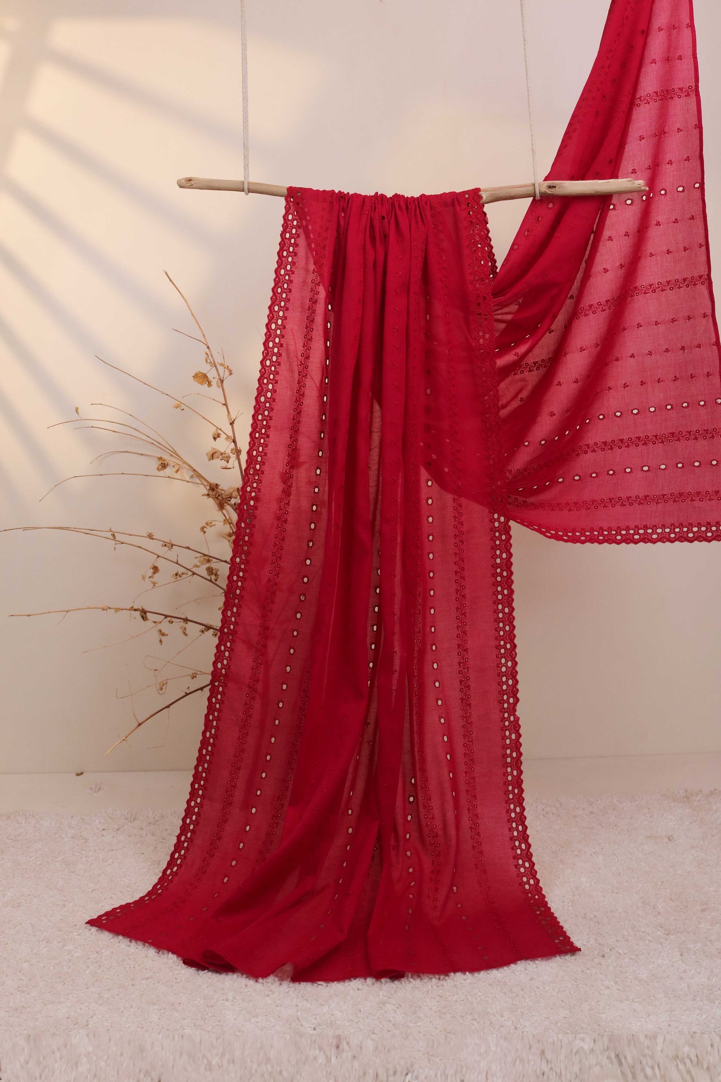 Embroidered Lawn Shawl 2868D