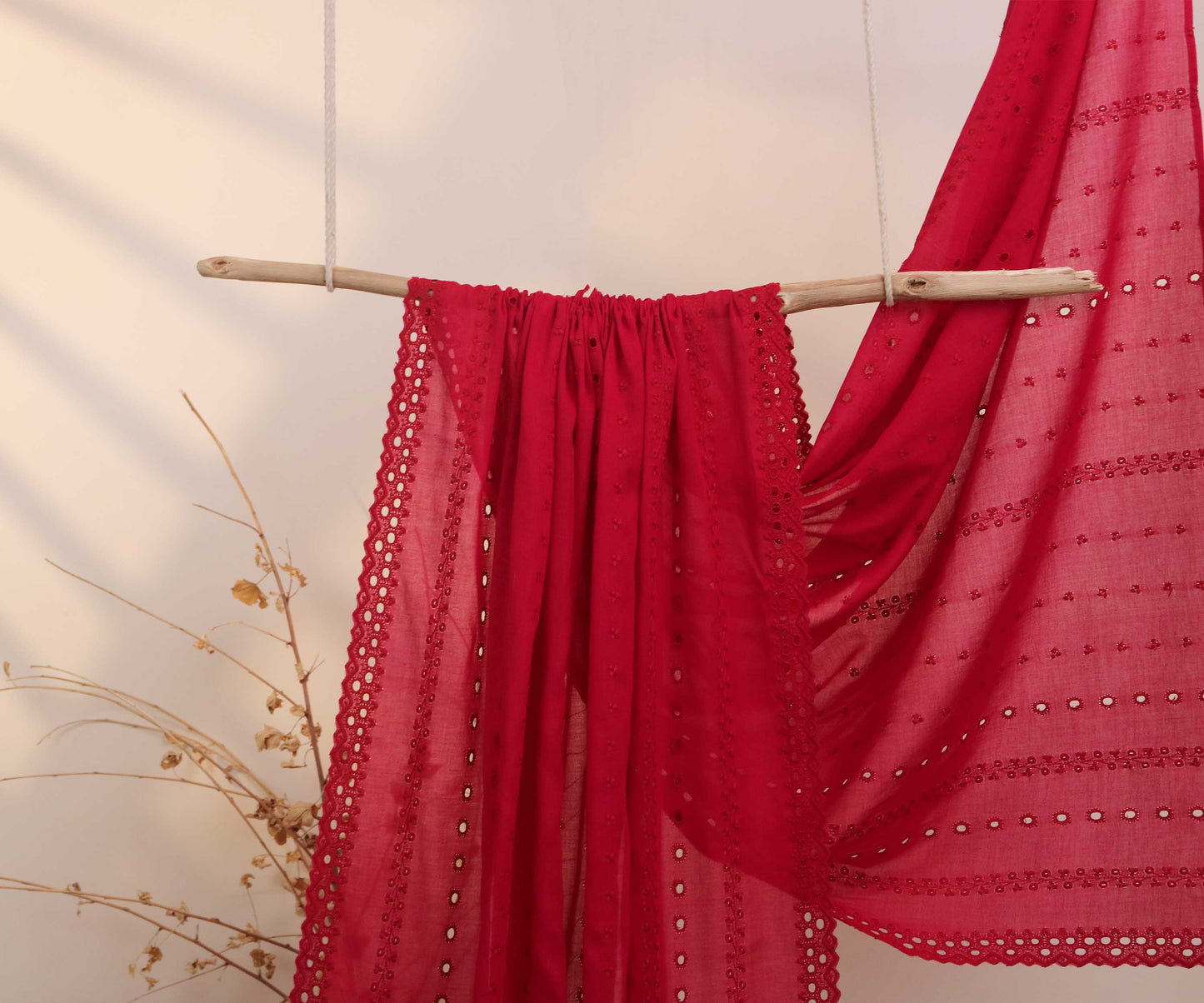 Embroidered Lawn Shawl 2868D