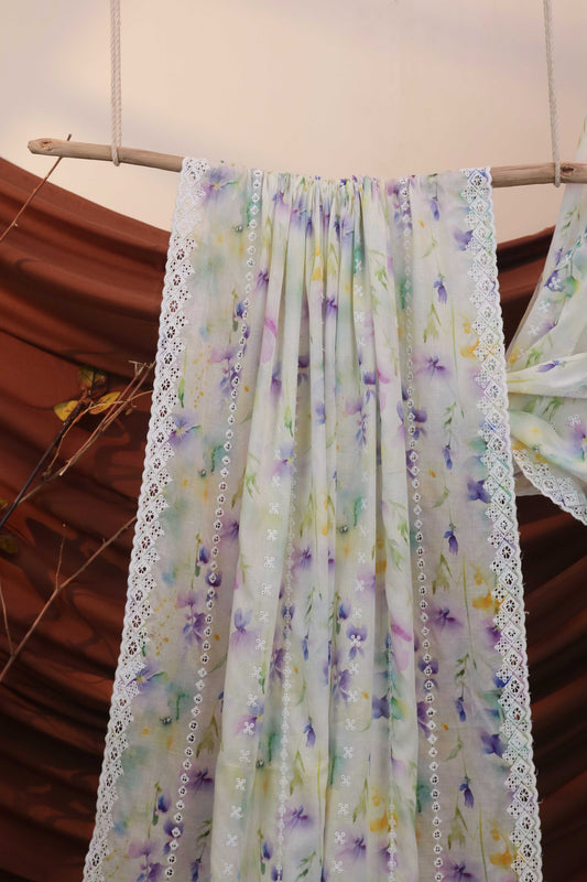 Embroidered Lawn Shawl LSH118A