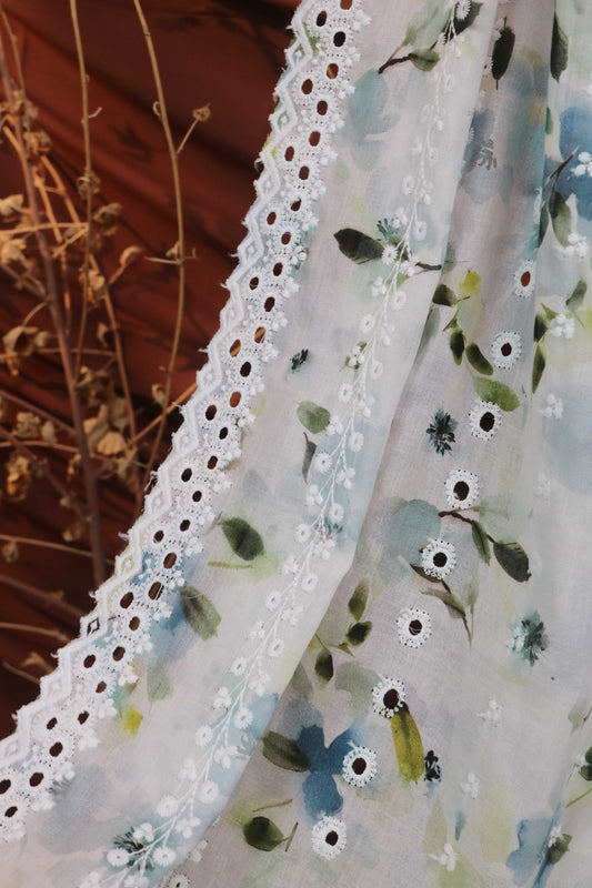 Embroidered Lawn Shawl LSH117