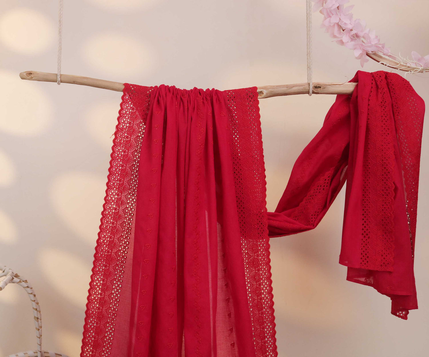 Embroidered Lawn full size Shawl 2991D