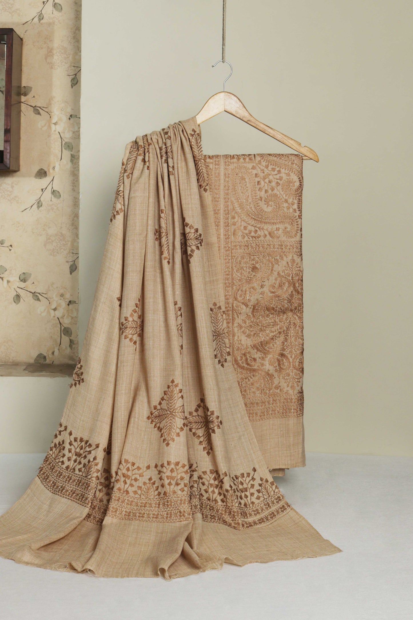 3Piece - Embroidered Pashmina Skin Suit PSH09