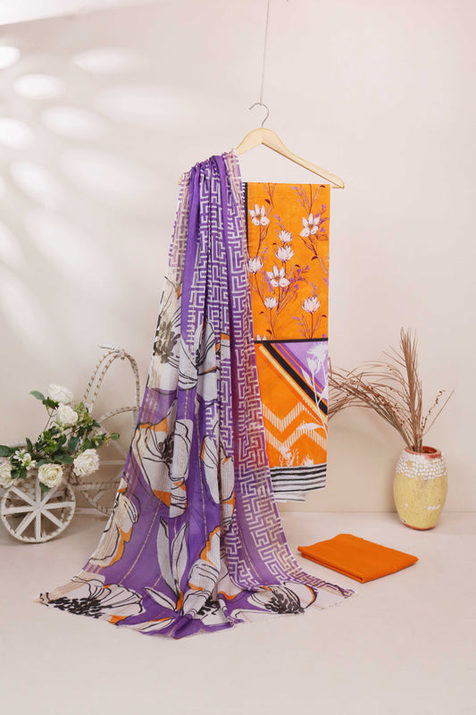 3Piece - Printed Lawn Suit POP ART  GJPA2402A34
