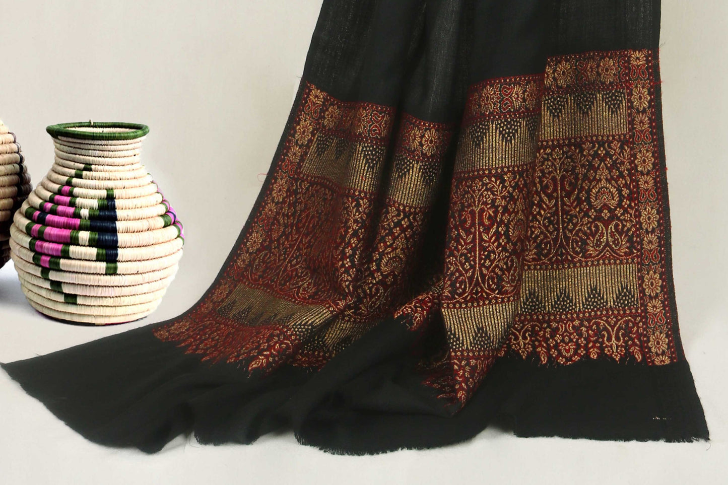 Zari Jamawar Pashmina Shawl HKSH38