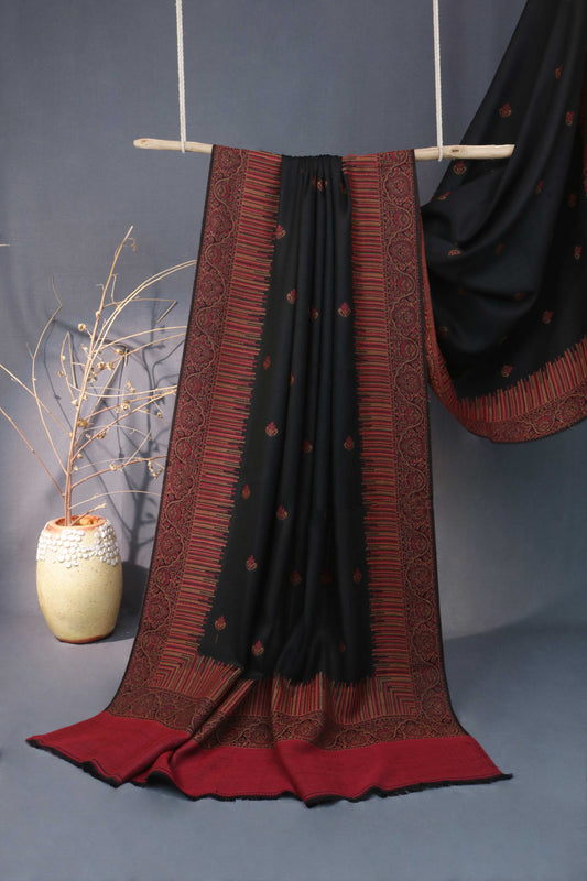 Kani Border Pashmina Shawl 3517B