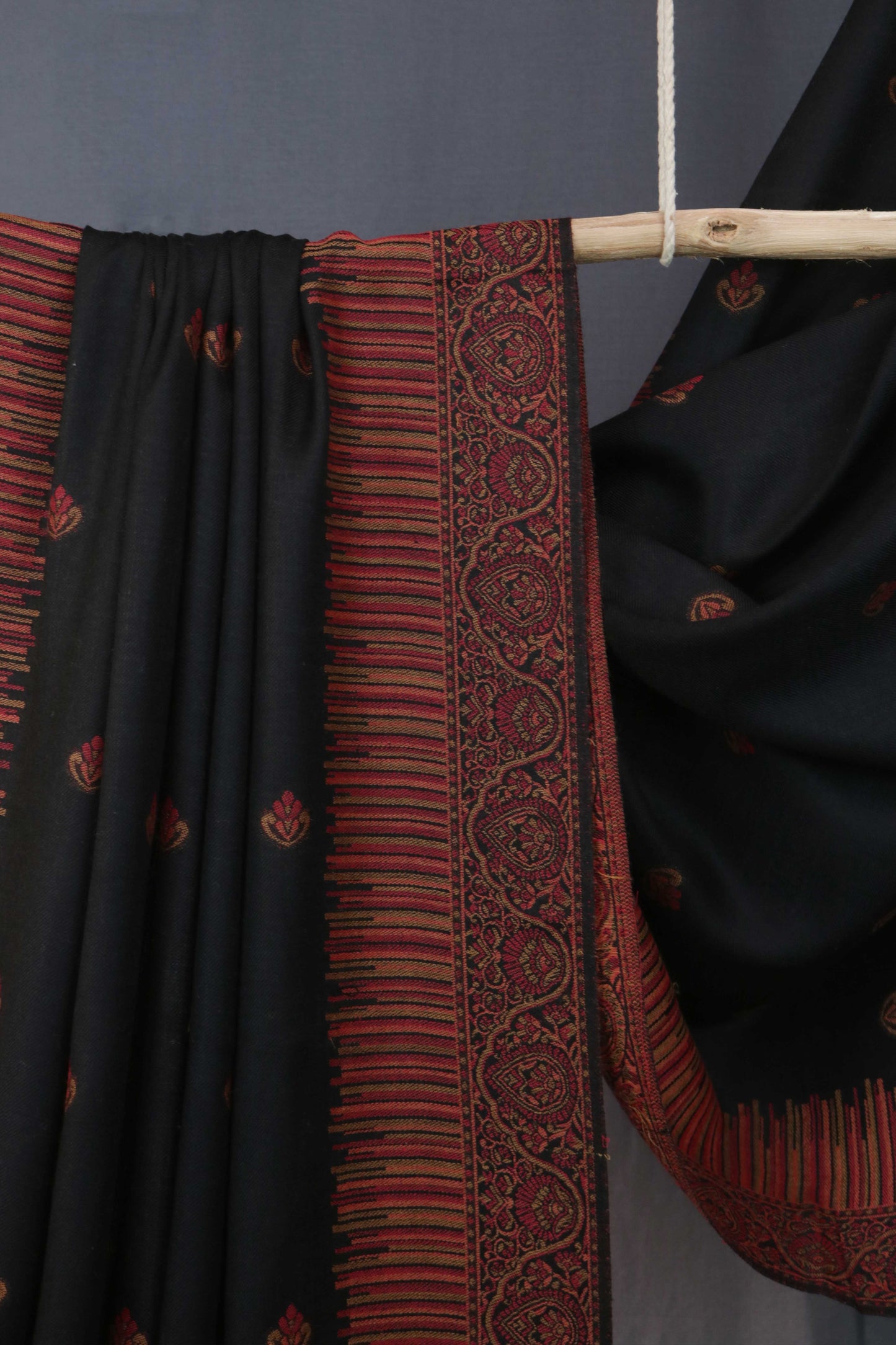 Kani Border Pashmina Shawl 3517B