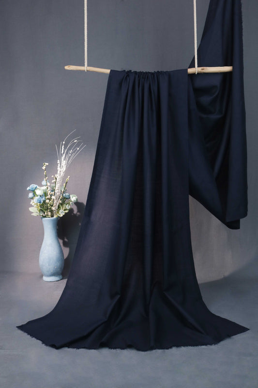 Plain Pashmina Shawl 2172 Navy Blue