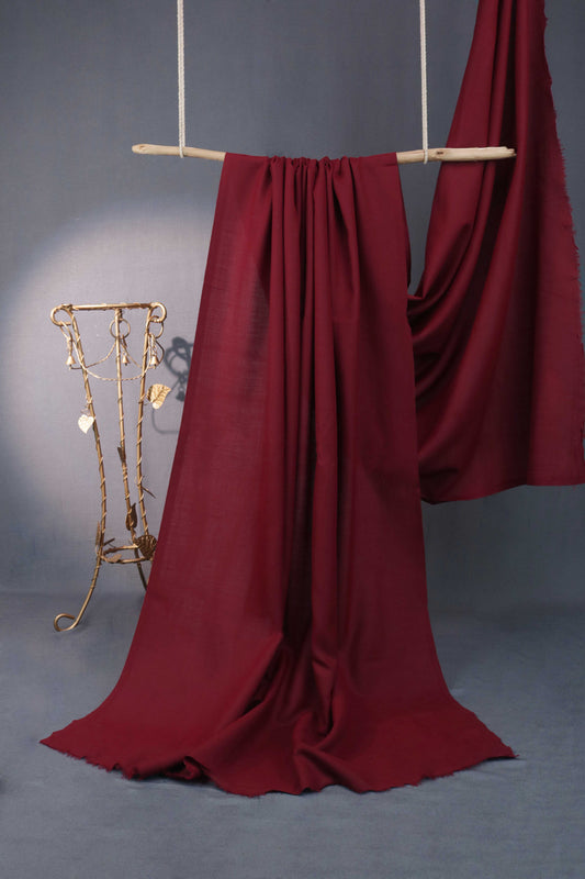 Plain Pashmina Shawl 2172  Mehroon