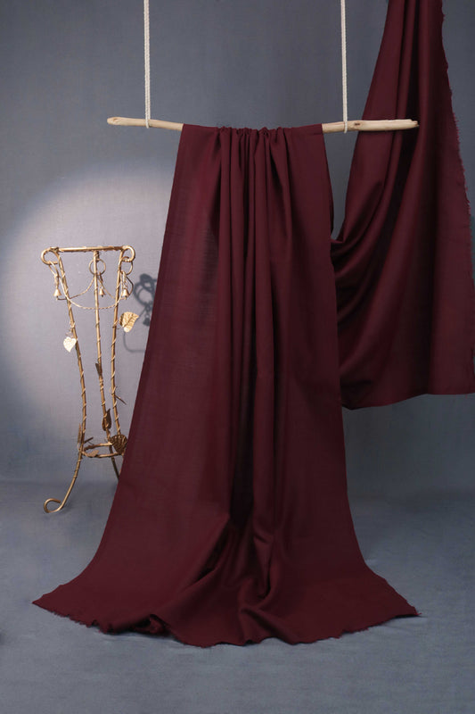 Plain Pashmina Shawl 2172 Deep Mehroon