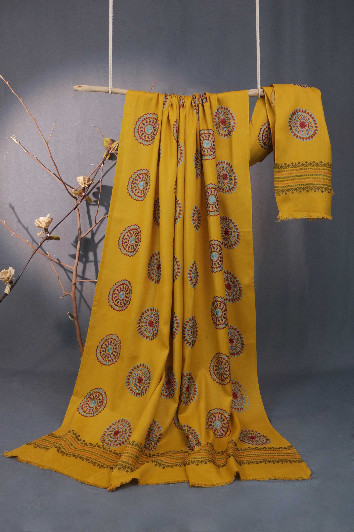 Kani Embroidery Shawl 3533D