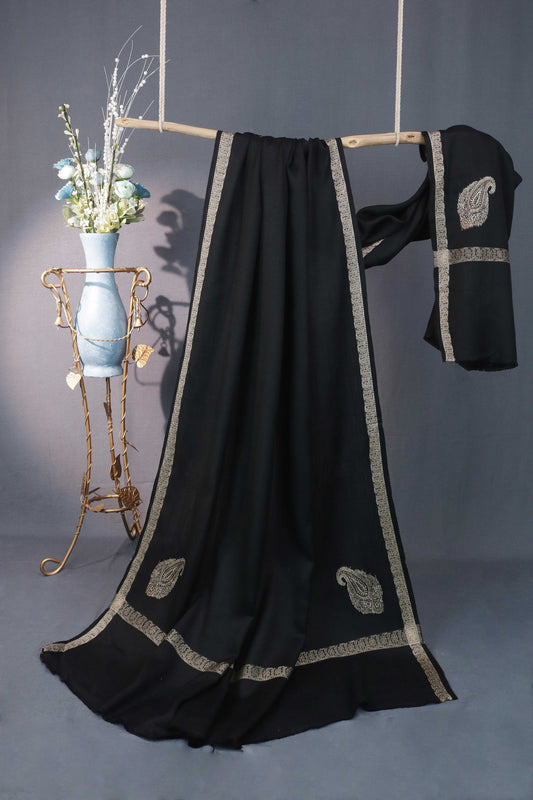 Embroidered Broder Pashmina Shawl 3535