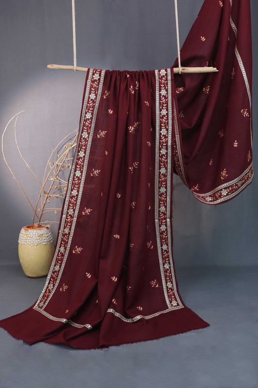 Embroidered  Pashmina Shawl 3507A