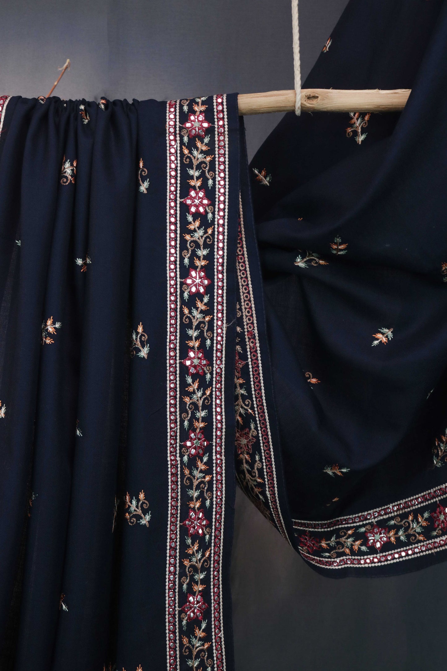 Embroidered Pashmina Shawl 3507B