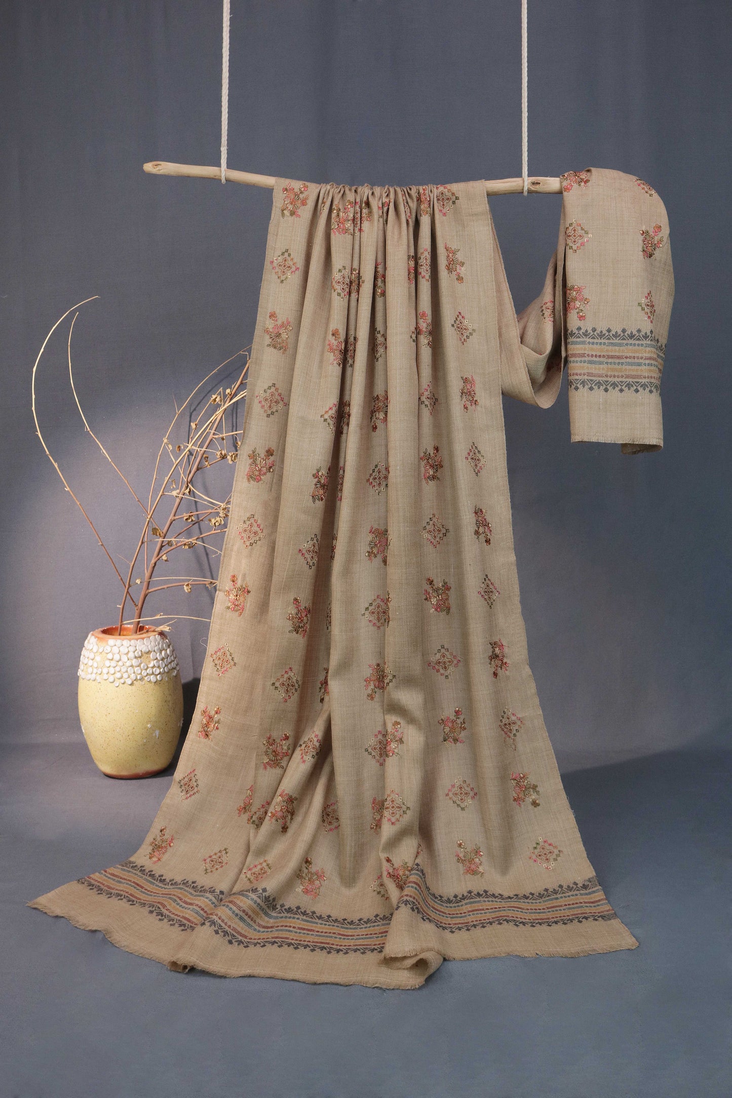 Kani Embroidery Shawl 3555