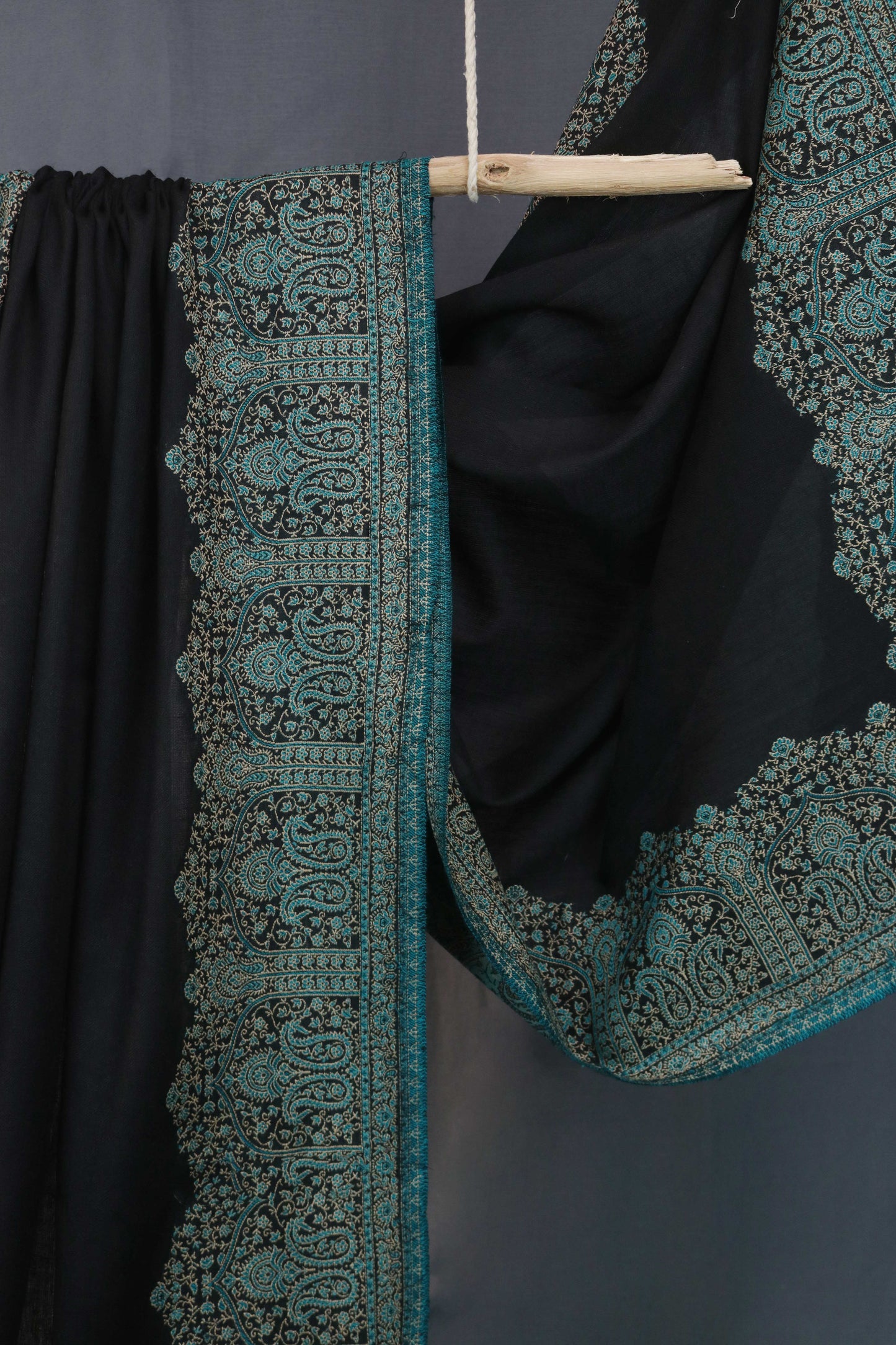 Kani Border Pashmina Shawl 3489A