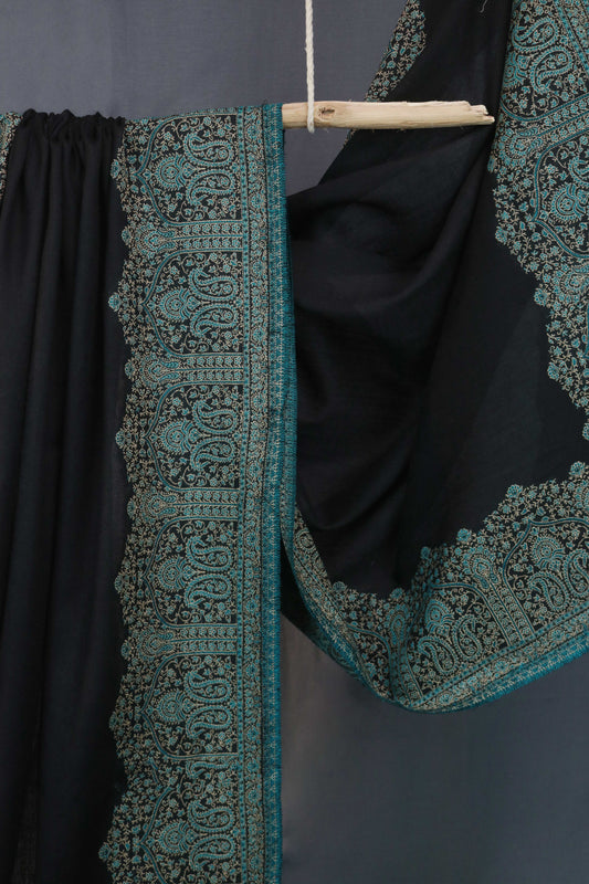 Kani Border Pashmina Shawl 3489A