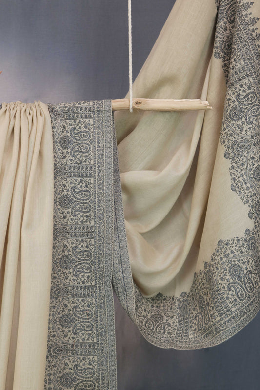 Kani Border Pashmina Shawl 3489G