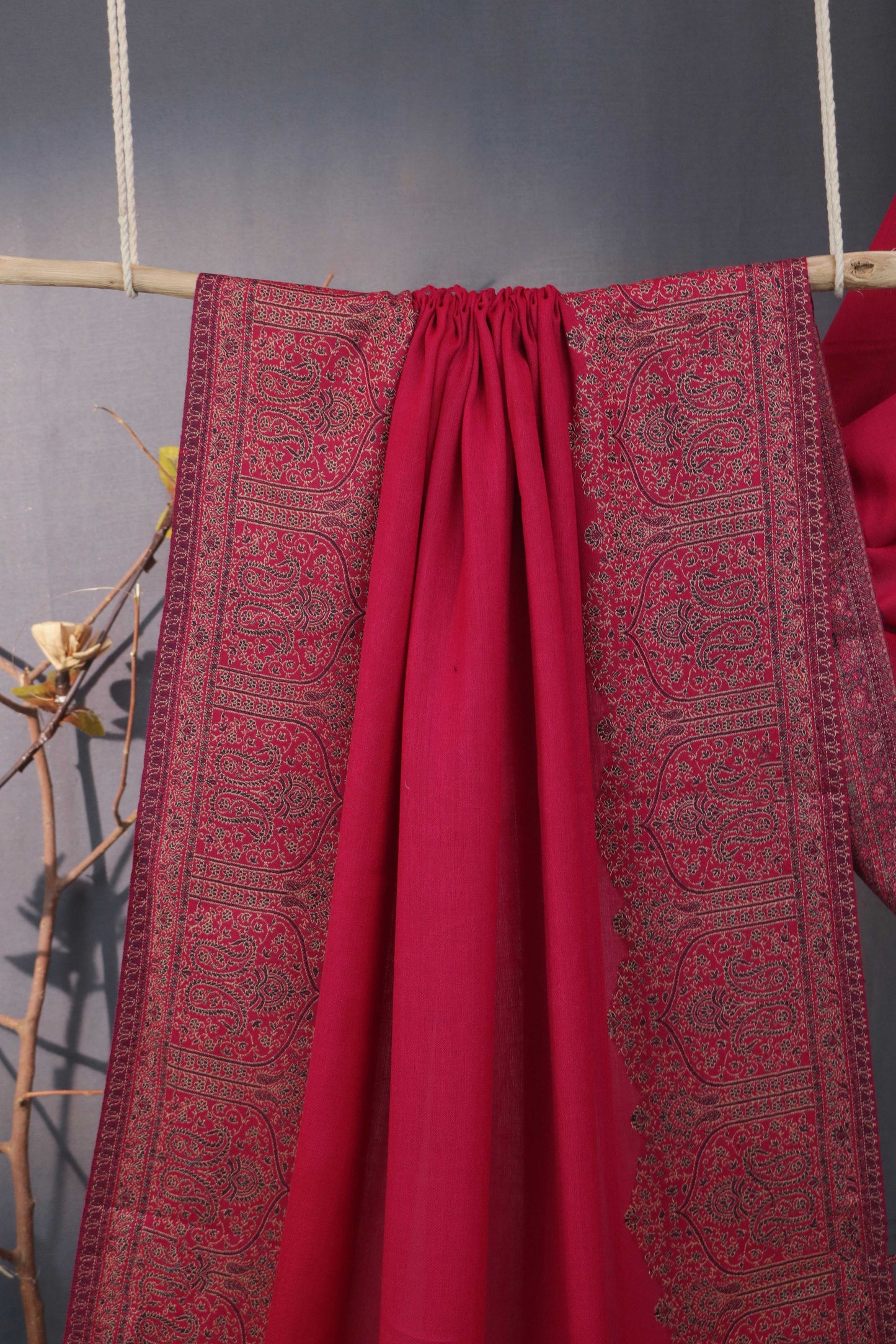 Kani Border Pashmina Shawl 3489D