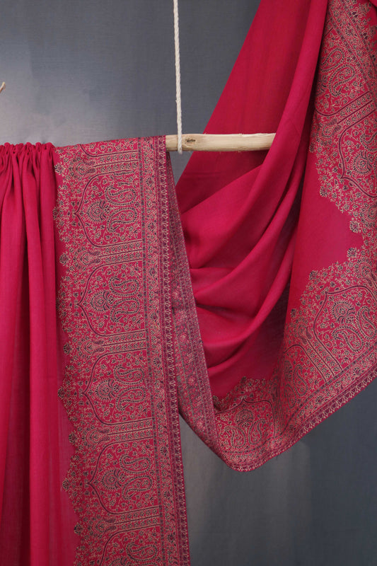 Kani Border Pashmina Shawl 3489D