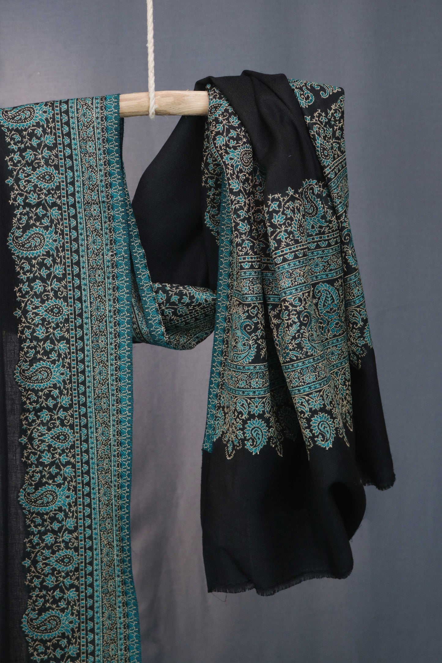 Kani Border Pashmina Shawl 3489B