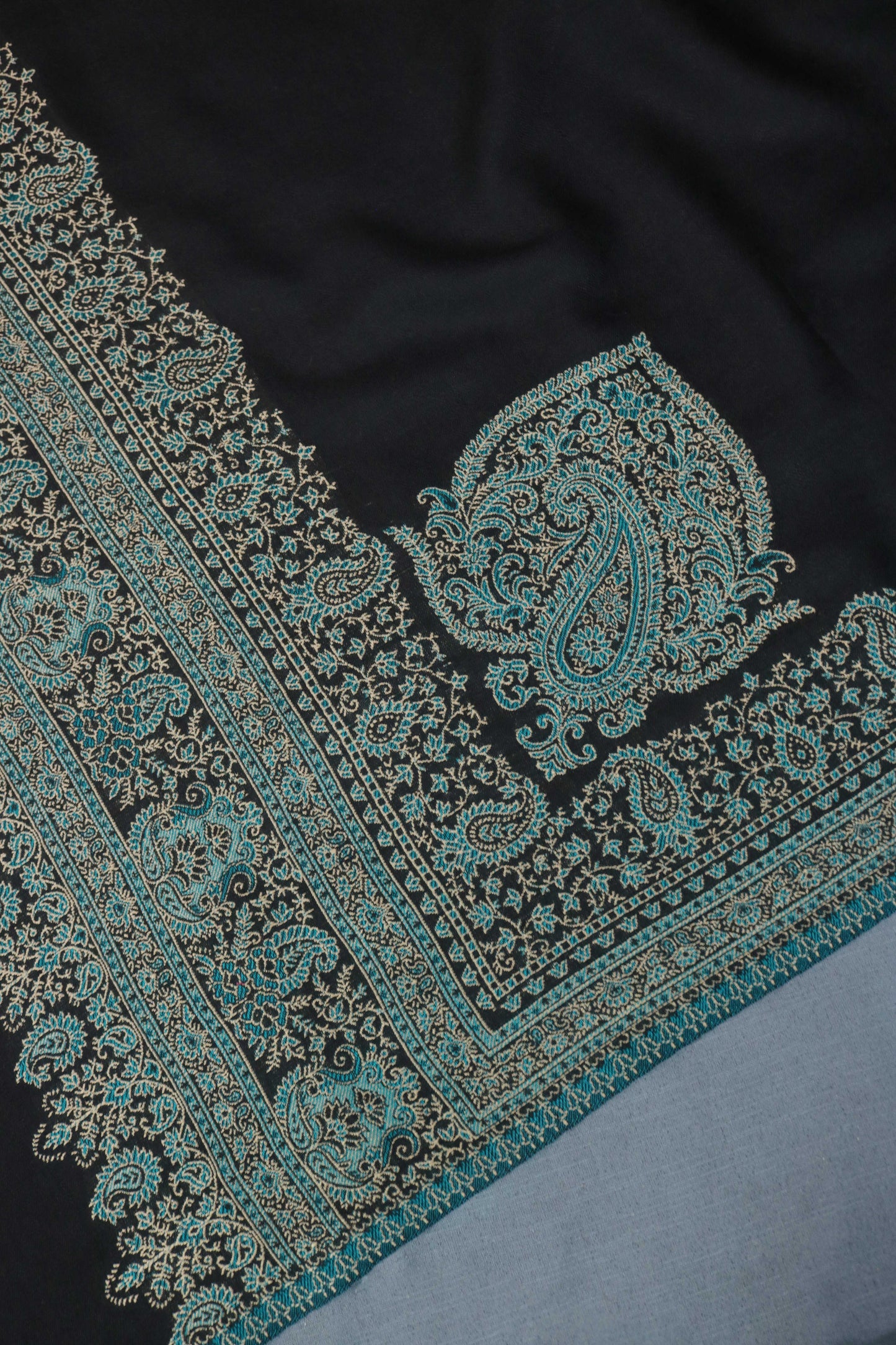 Kani Border Pashmina Shawl 3489B