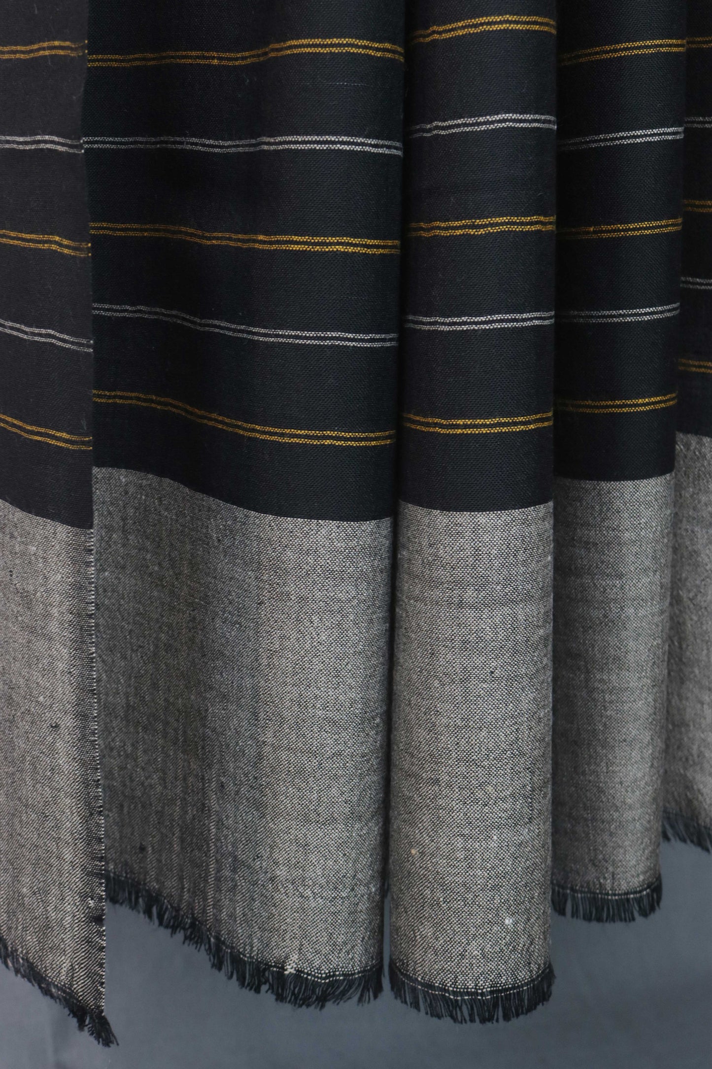 Zam Zam Lining Pashmina Shawl 3214 Black2